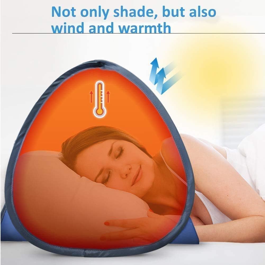 Beach Sun Shelters,Instant Sun Shade Canopy Head PopUp Canopy Automatic Shade Tent for Camping Fishing Hiking Picnic Portable Shelter Windproof Waterproof with Mobile Phone Stand, 80cm