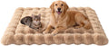 SOMAHE Plush Dog Bed Mat, Machine Washable, Large 35x27 Latte Coffee
