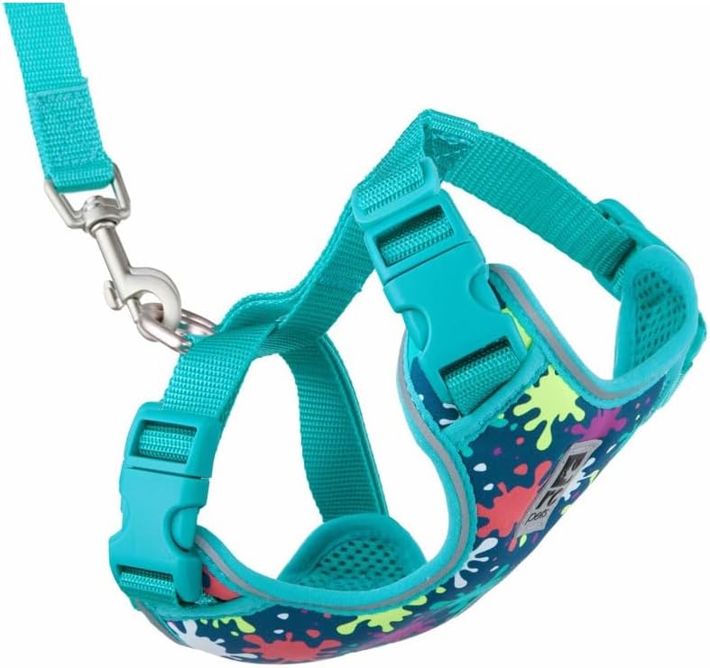 RC Pets Adventure Kitty Harness, 6ft Leash, Large, Splatter