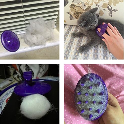 Cat Brush with Soft Rubber Pins, Washable Silicone Pet Brushes for Indoor Cats Kitty - Grooming Shedding Massage & Bath, Removes Hair Mats, Tangles, Loose Fur for Short to Long Haired 