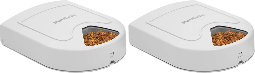 PetSafe Automatic Dog Feeder, 5 Meals, 40 oz Capacity, Plastic, for Dry Food, Multiple Pets (Pack of 2)