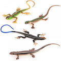 DONGKER 4 PCS Cat Lizard Toys,PVC Simulated Lizards Kitten Toys Bite Resistant for Kittens Adult Cats Over 6 Months Old Halloween Christmas