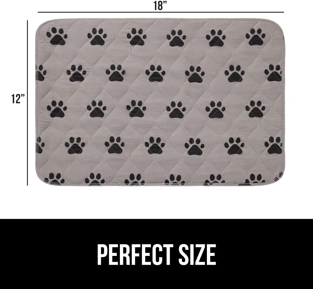 GORILLA GRIP Washable Puppy Pads, Slip Resistant Dog Crate Mat, 18x12