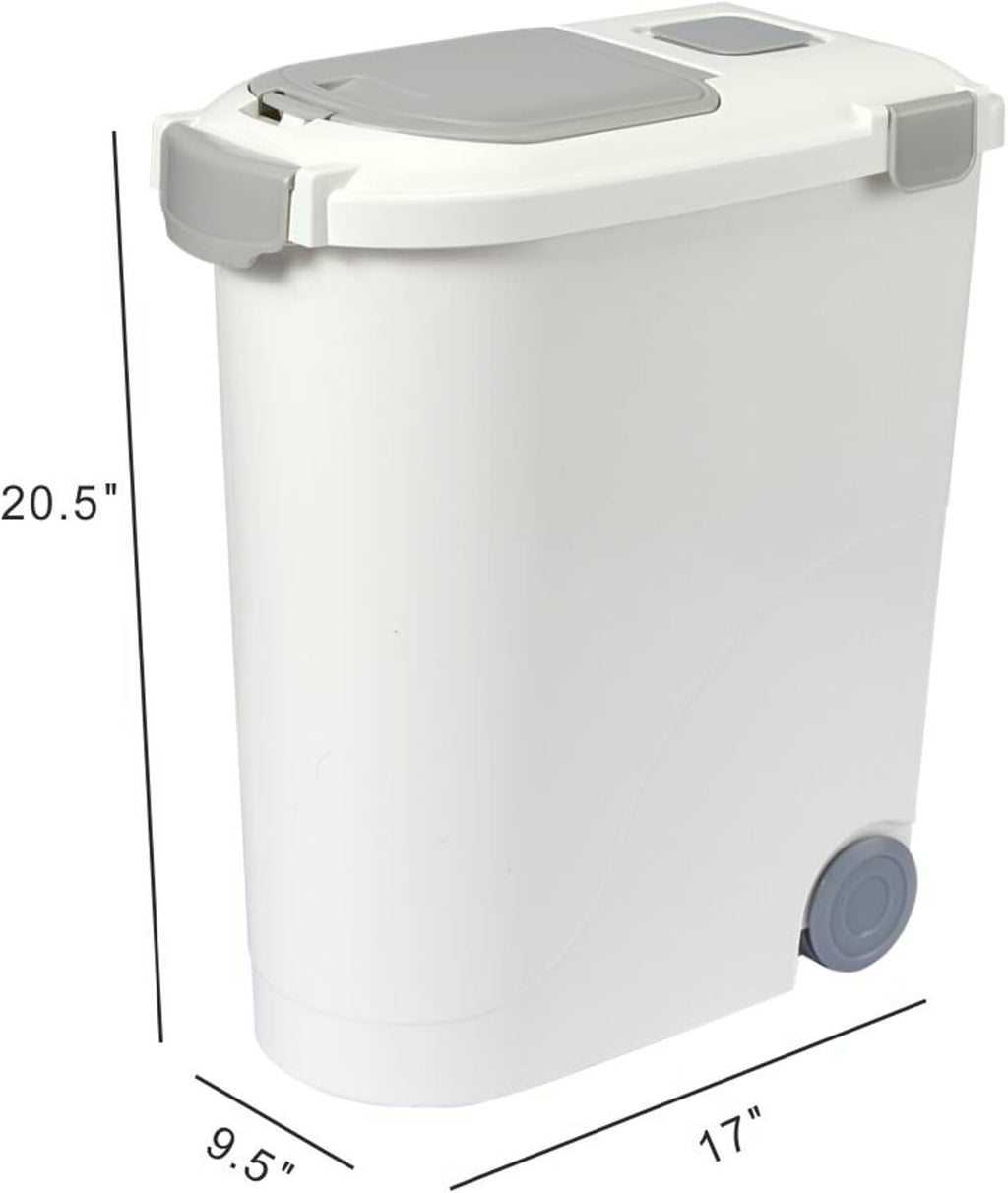 Airtight Pet Food Storage Container, Holds 30 Lbs