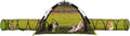 3 in 1 Portable Cat Playpen Outdoor Enclosures-Pop-uped Visual Net Pet Play Tent Tunnels Compound House for Cat Puppy Rabbit Small Animals-Large