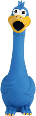 Tamu style Rubber Chicken Dog Toy, 11-Inch Blue Screaming Squeaky Toy