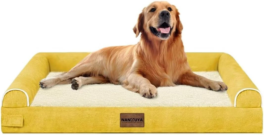 NANUYA Orthopedic Dog Bed for X-Large Dogs, 40 x 32 Inch, Ginger