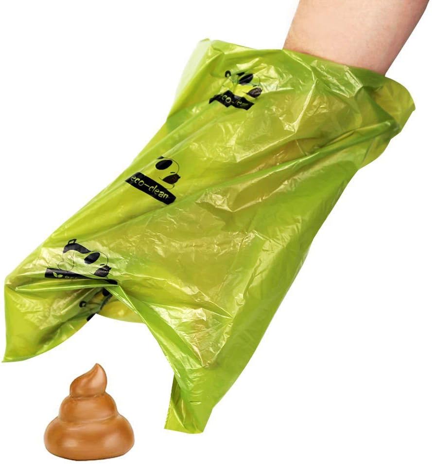 ECO-CLEAN Dog Poop Bags, 24 Rolls/360 Bags with Dispenser | Dog Waste Bags, Unscented, Leak-Proof, Easy Tear-Off