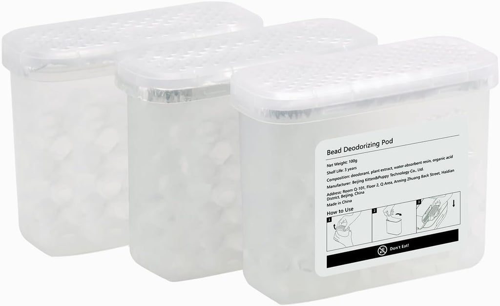 PAWBBY Deodorizing Pod for Self Cleaning Cat Litter Box, Replaced OdolRemovers Deodorizing Pod (3 Boxes) for Automatic Cat Litter Box, White