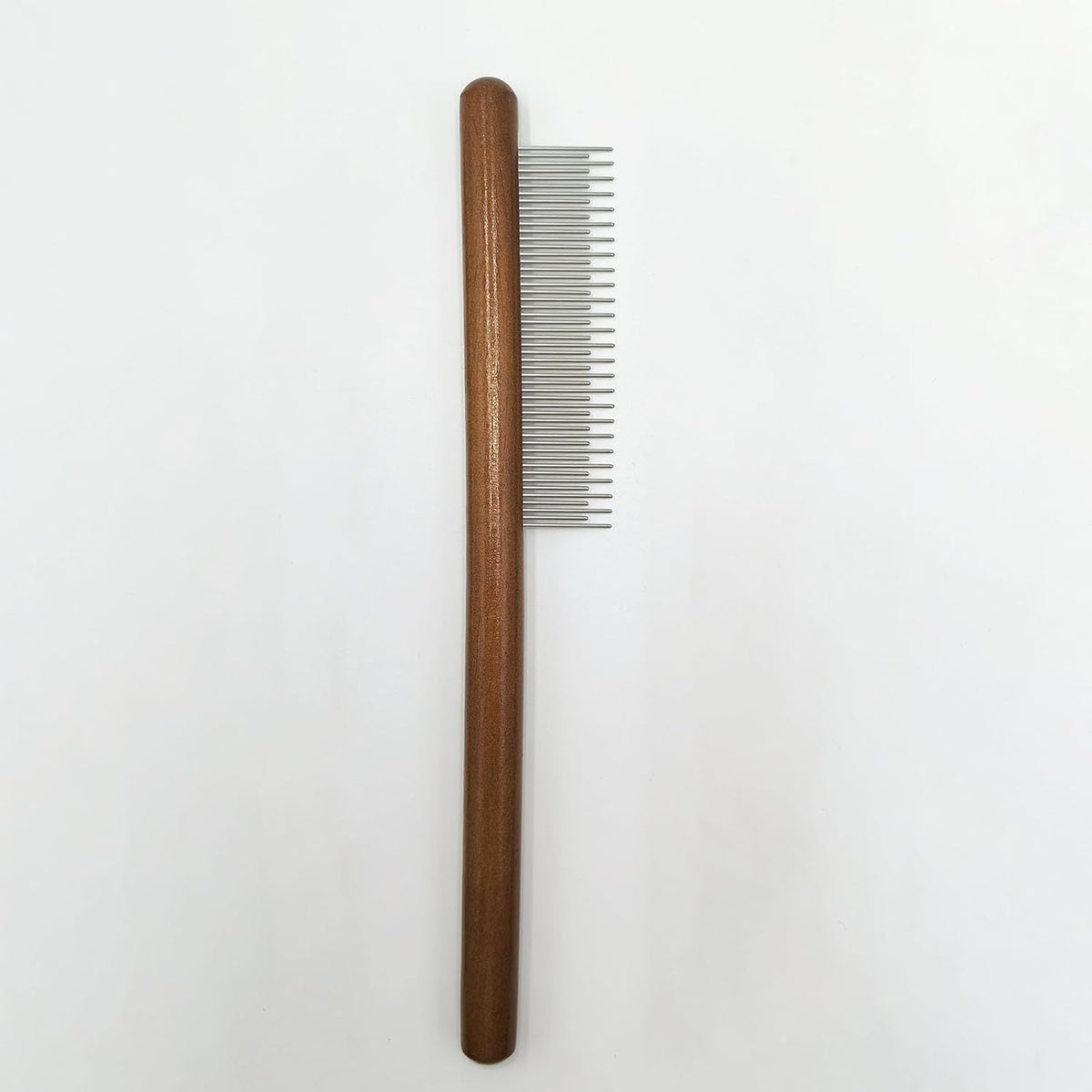 3-Pack Wood Pet Grooming Comb, Stainless Steel Flea Comb