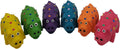 6 Pack 4 Inch Mini Latex Dog Squeaky Toys Polka Dot Piglet Pig Dog Toy for Mimi Small Dogs