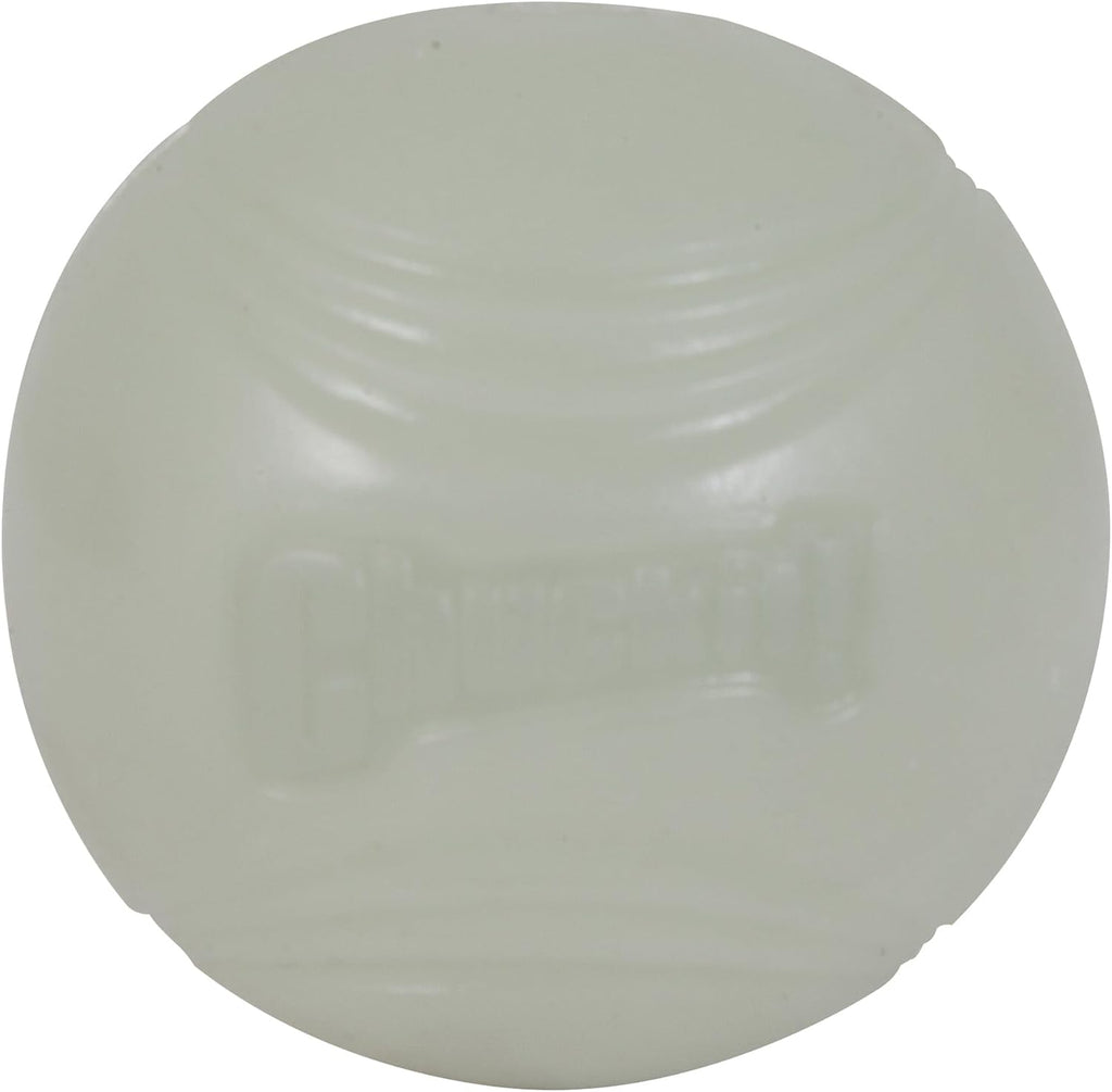 Chuckit! Glow in the Dark Bouncy Ball for Dogs, Dog Toy, Max Glow Balls, 3 Inch, Large (Pack of 12)