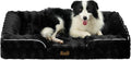 COZY KISS Warm Orthopedic Extra Large Dog Bed XL, 44x32 inch, Black