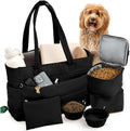Rubyloo Puffer Dog Travel Bag for Dog Moms, Diaper Bag with Travel Bowls