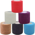 [6 Pack-2" x5Yards] MINGYUE Self Adhesive Bandage Wrap,Athletic Tape,Sports Tape,Wrist and Ankle Wrap Tape,Cohesive Bandage for Vet Tape(multi-color03)
