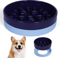 Sted Ceramic Slow Feeder Dog Bowls with Silicone Base