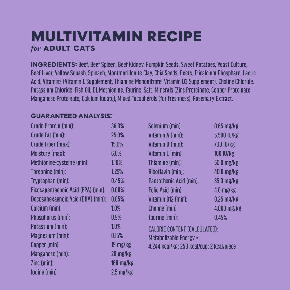 Instinct Freeze Dried Mixers, Cat Food Toppers, Multivitamin Adults, 5.5 oz