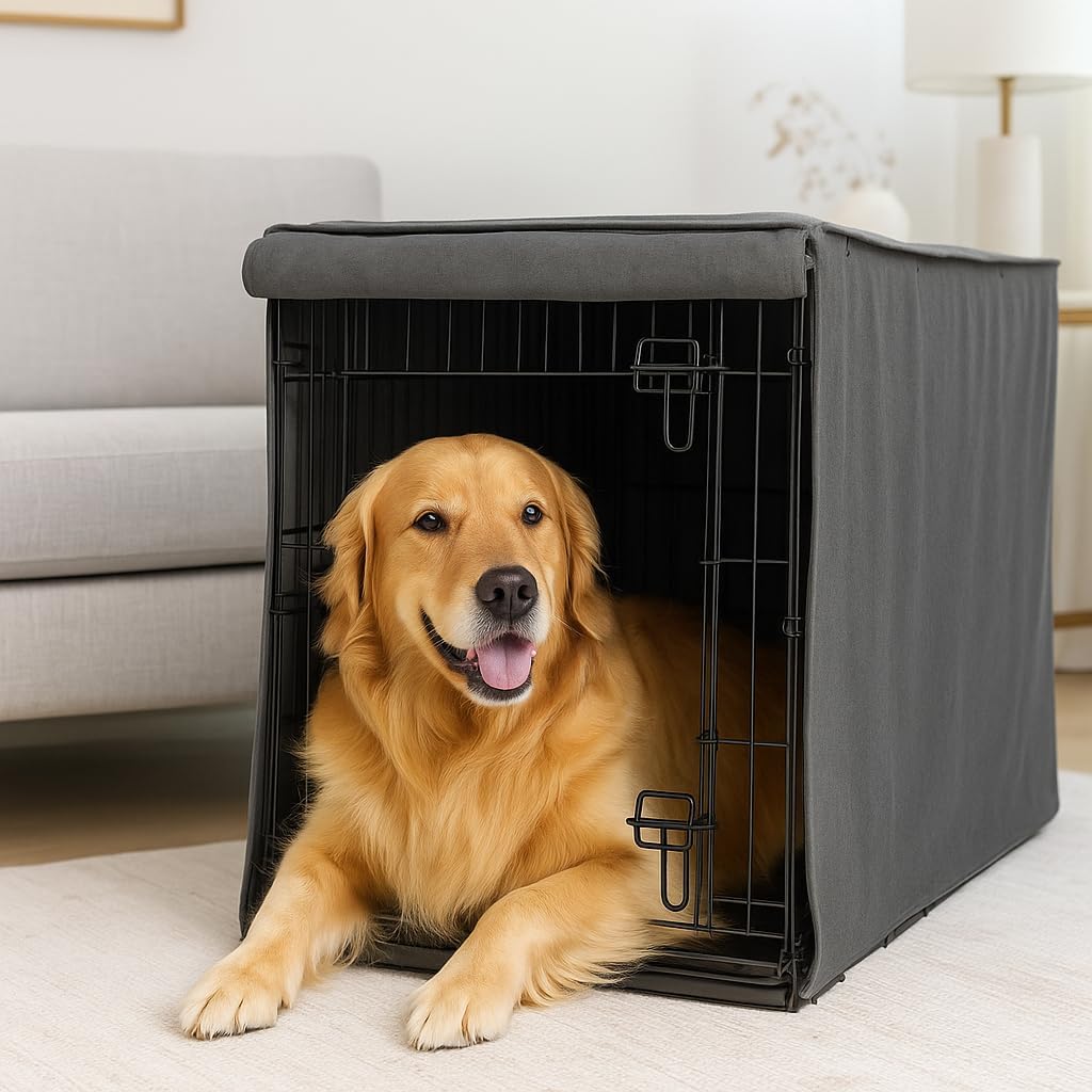 Friends Forever Metal Dog Crate Cover 42 inch- 42.8" L x 28.8" W x 30" H