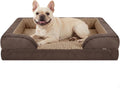 INVENHO Orthopedic Medium Dog Dogs, Egg-Crate Foam Dog Couch with Washable Removable Cover, Waterproof Lining and Nonskid Bottom