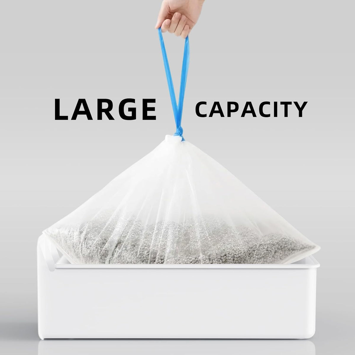 uahpet Replaced Waste Bags for Stainless Steel Self Cleaning Litter Box -2 Rolls, 40Packs, Cat Litter Box Trash Bags for Automatic Cat Litter Box