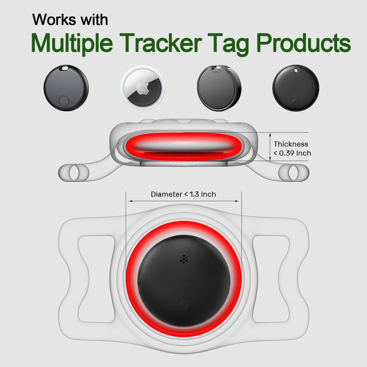 Dog Tracker with Apple Find My, GPS Pet Tracker for Dogs and Cats