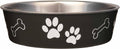 Loving Pets Bella Dog Bowls- Stainless Steel Dog & Cat Bowls - Spill Proof Dog Food Bowl, Cat Bowl, Puppy Essentials & Pet Supplies Great for Home & Travel (Medium 20-35 lbs, Espresso) 