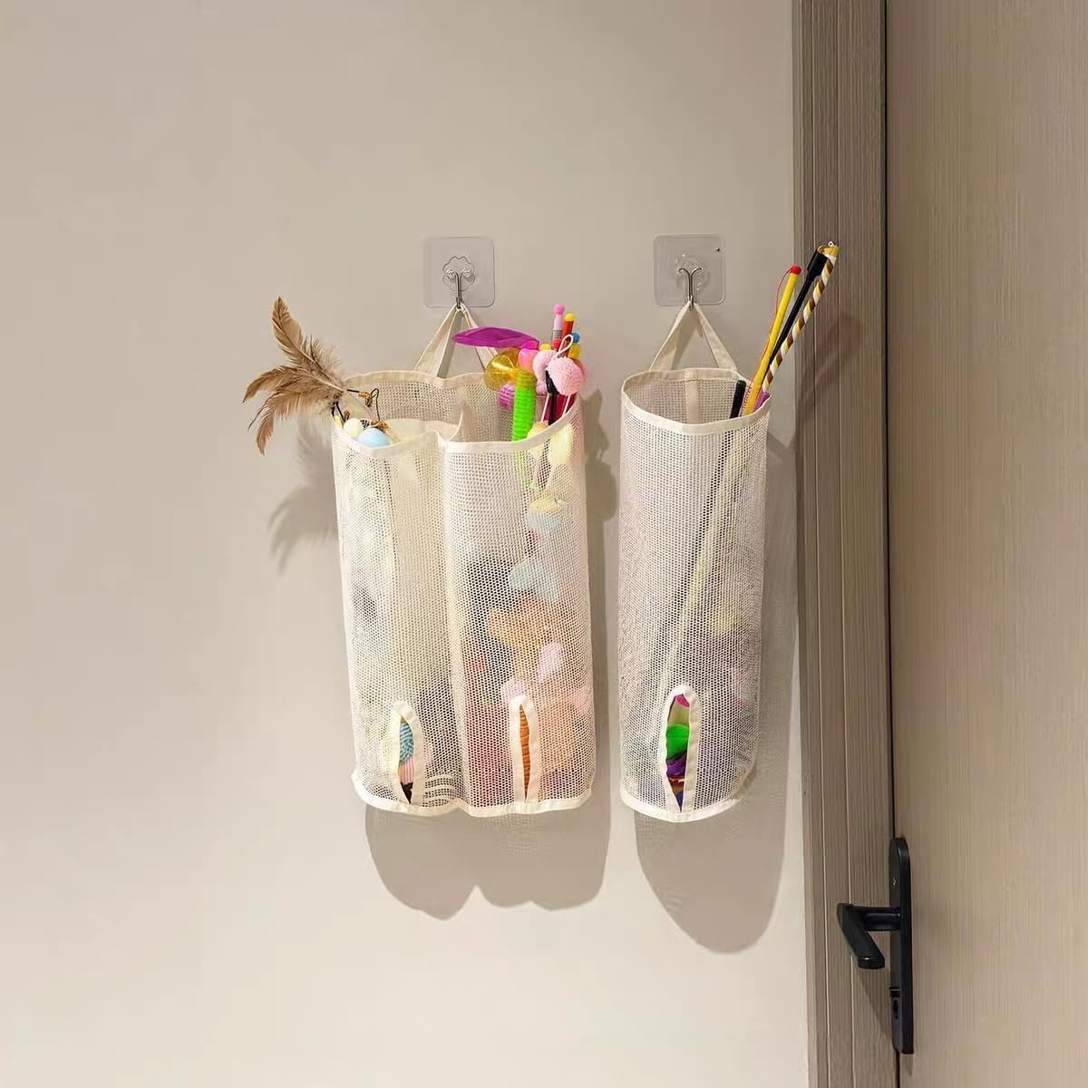Cat Toy Organizer – Storage Holder for Cat Teaser Toys, Compact Stand for Keeping Pet Toys Neat and Tidy (2-Compartment)