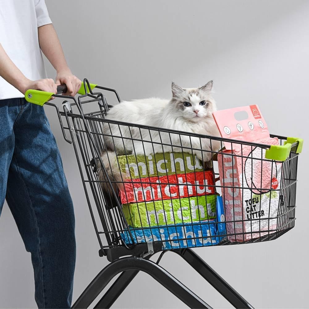 Michu Tofu Cat Litter Natural Clumping Tofu Cat Litter, Fast Clumping and Easily Scoop-able 5.5lb/88oz 5 Scents - Original, 1 Pack