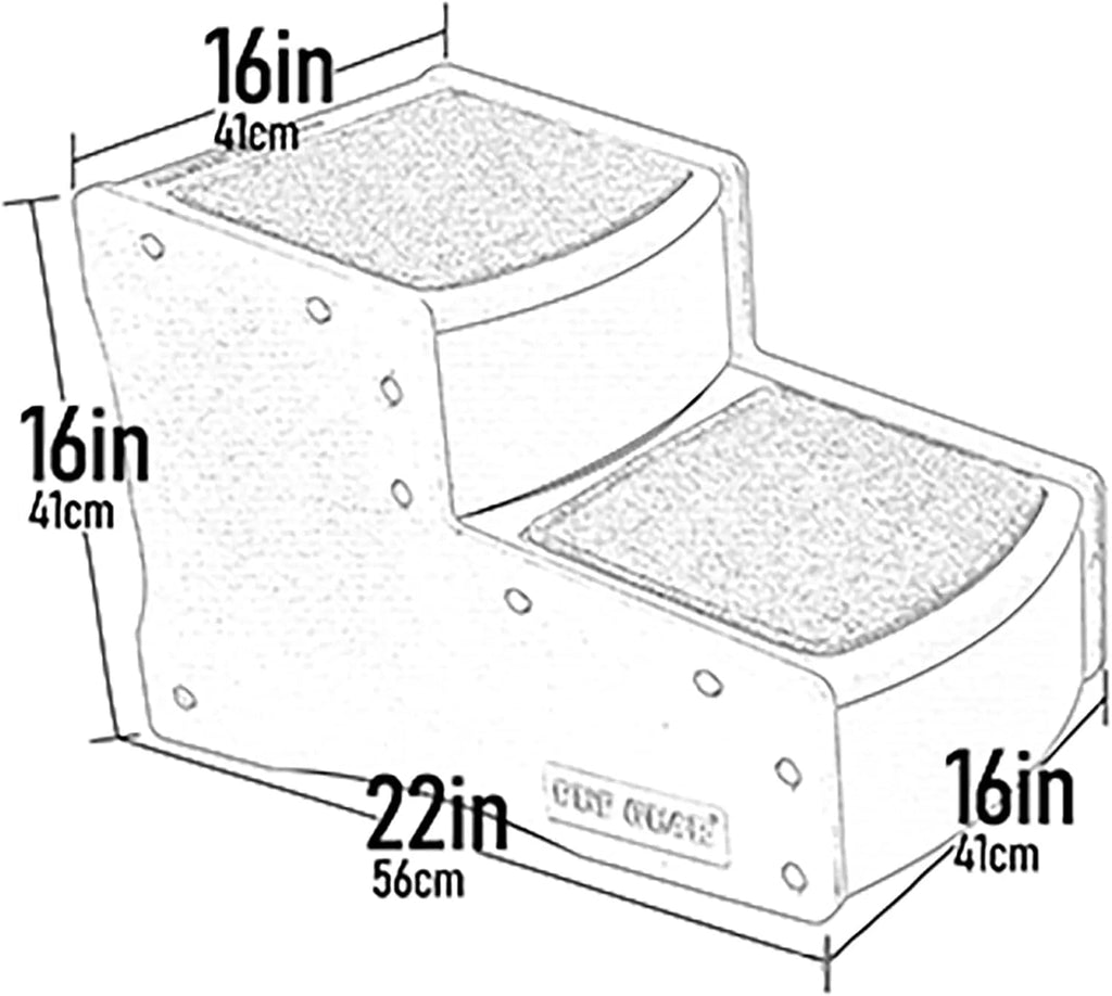 Pet Gear Easy Step II Pet Stairs, Espresso, 2 Step