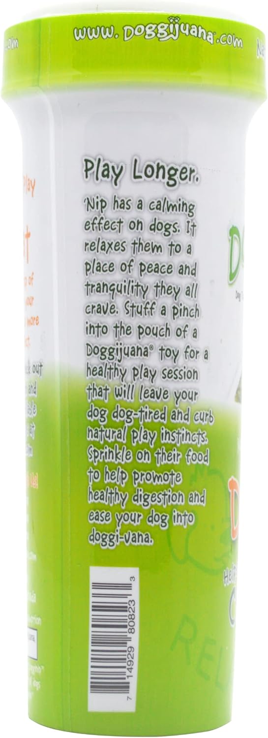 Doggijuana Juananip Refill Bottle for Dogs, 2-Pack | Natural Calming Catnip