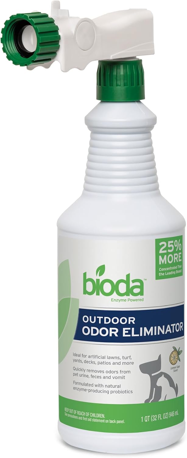 Bioda Probiotic Natural Outdoor Odor Eliminator, 32 oz Spray Bottle, Enzyme