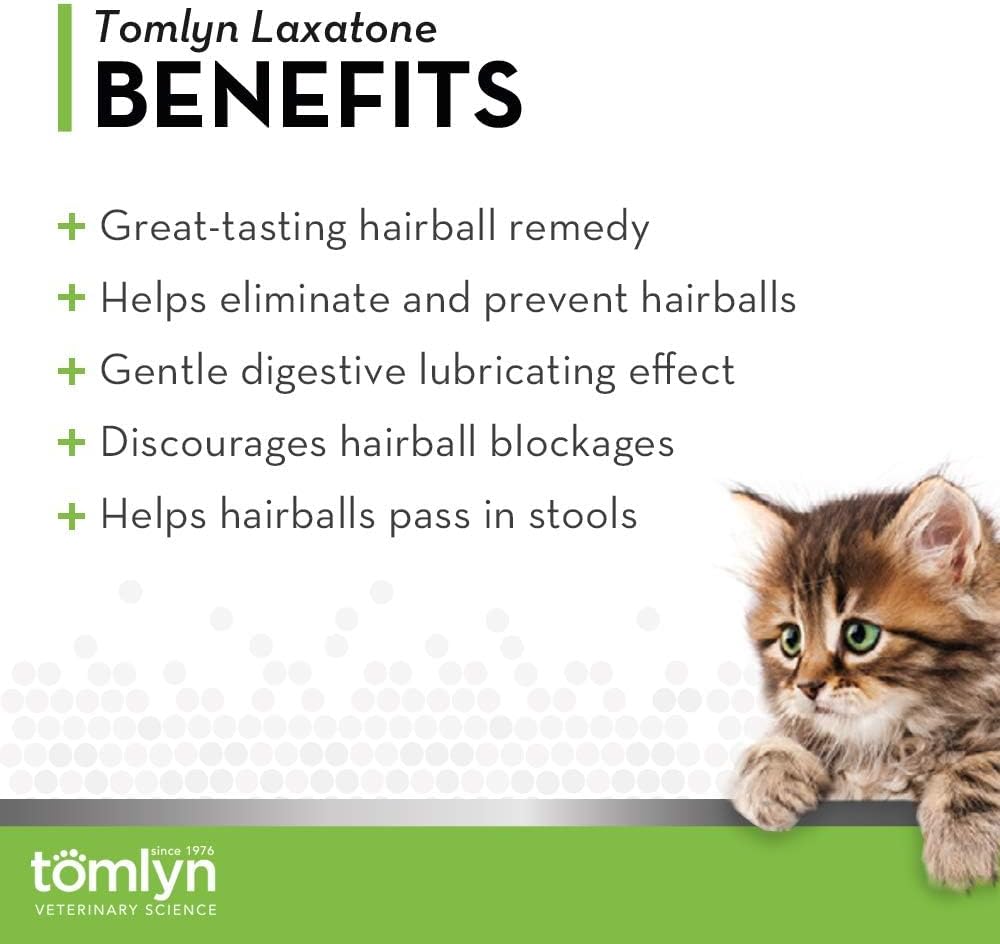 Tomlyn Laxatone, Catnip Hairball Gel for Cats, 2 Pack