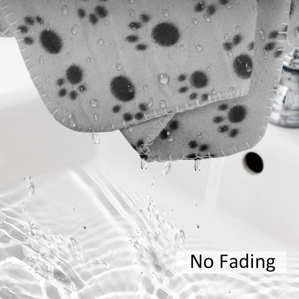 Comsmart Dog Blankets, 6 Pack Fleece Pet Blankets, 39x31 inches, Grey