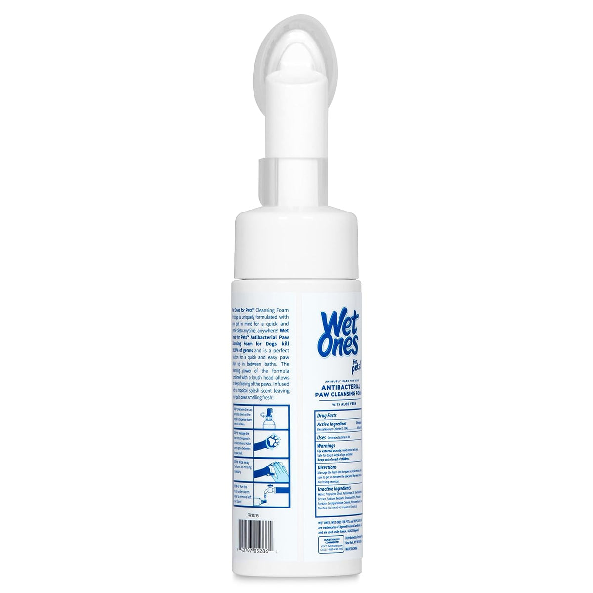 Wet Ones for Pets Foam Dog Paw Cleaner, Tropical Splash Scent, 5 Oz