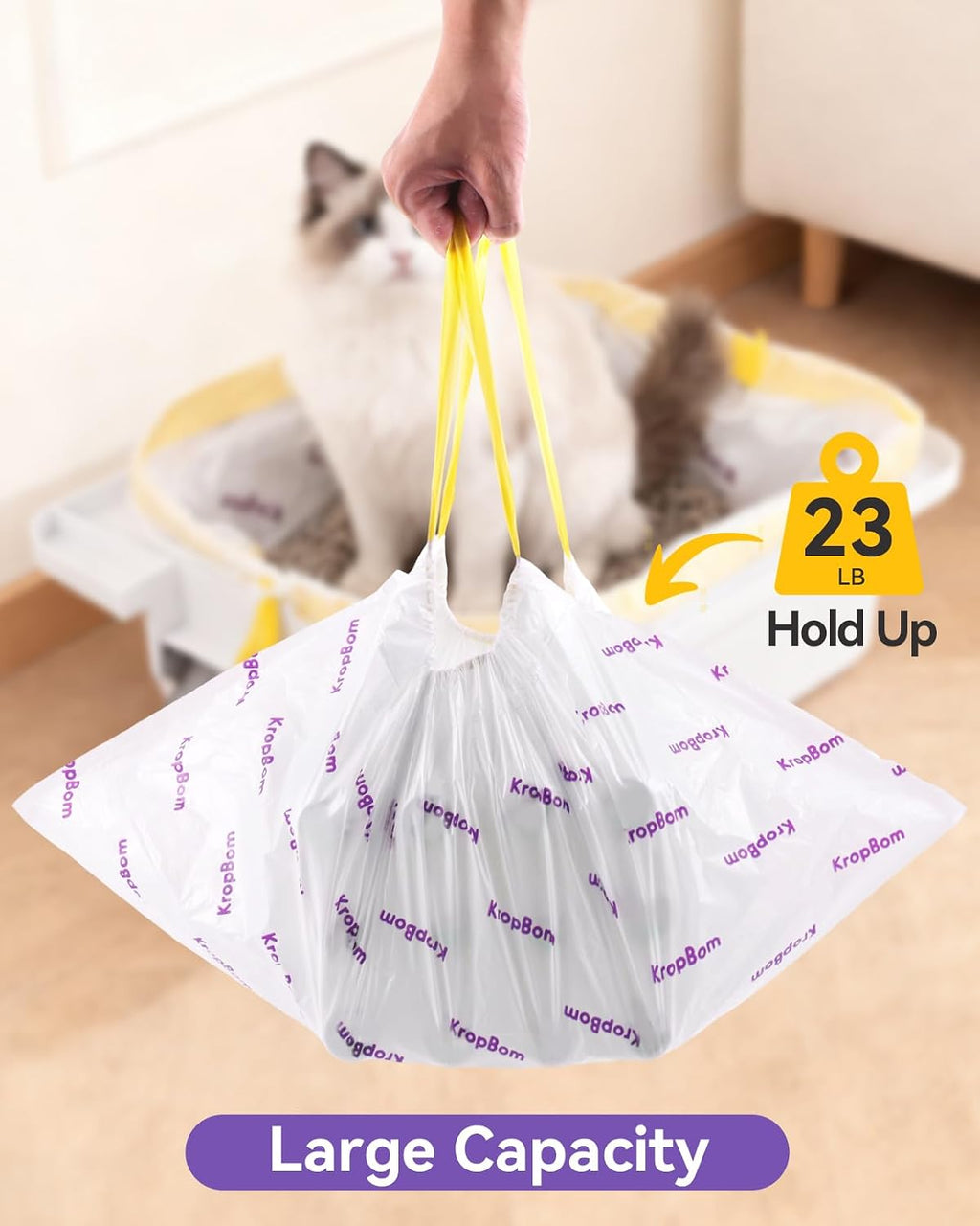 45 Count Cat Litter Box Bags Compatible with PetPivot AutoScooper 11/12