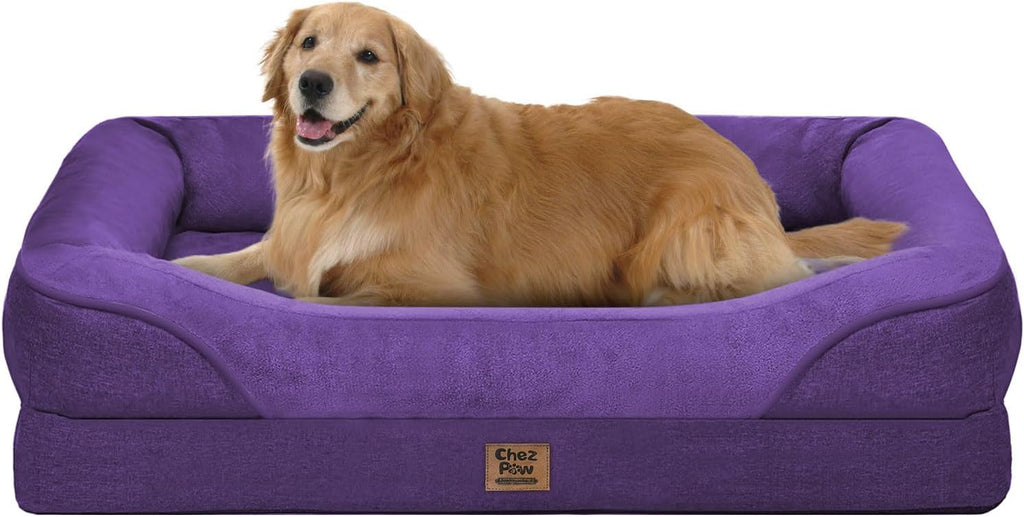 Chez Paw Waterproof Orthopedic Dog Bed for Large and Extra Large Dogs