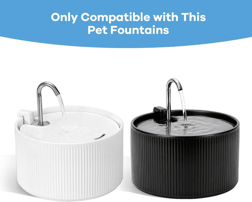 (18 Pack)6 Sets Ceramic Cat Water Fountain Replacement Filters, Pet Fountain Replacement Filters for 2.2L/74OZ