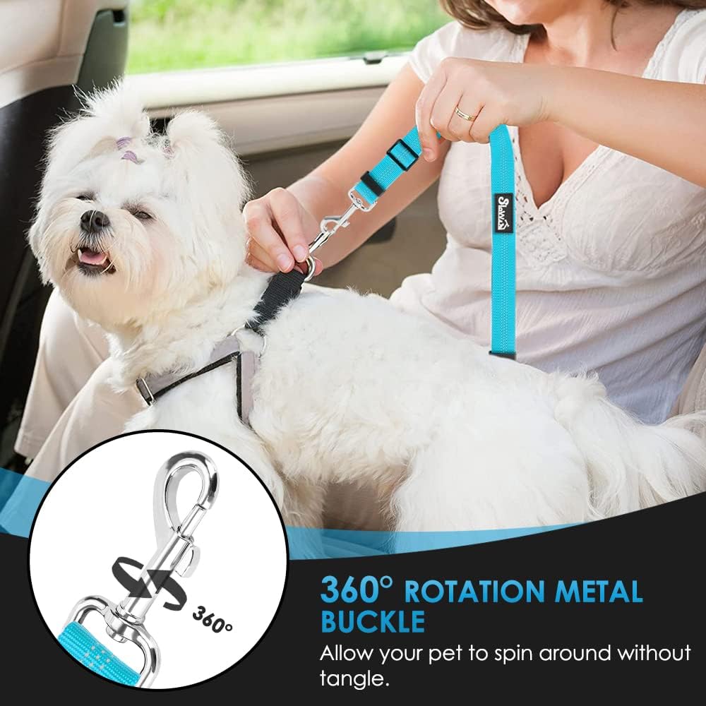 Lukovee Dog Car Seat Belt, 2 Pack, Headrest Restraint, Headrest + Clip
