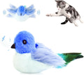 Migipaws Interactive Flapping Bird Cat Toy, Blue