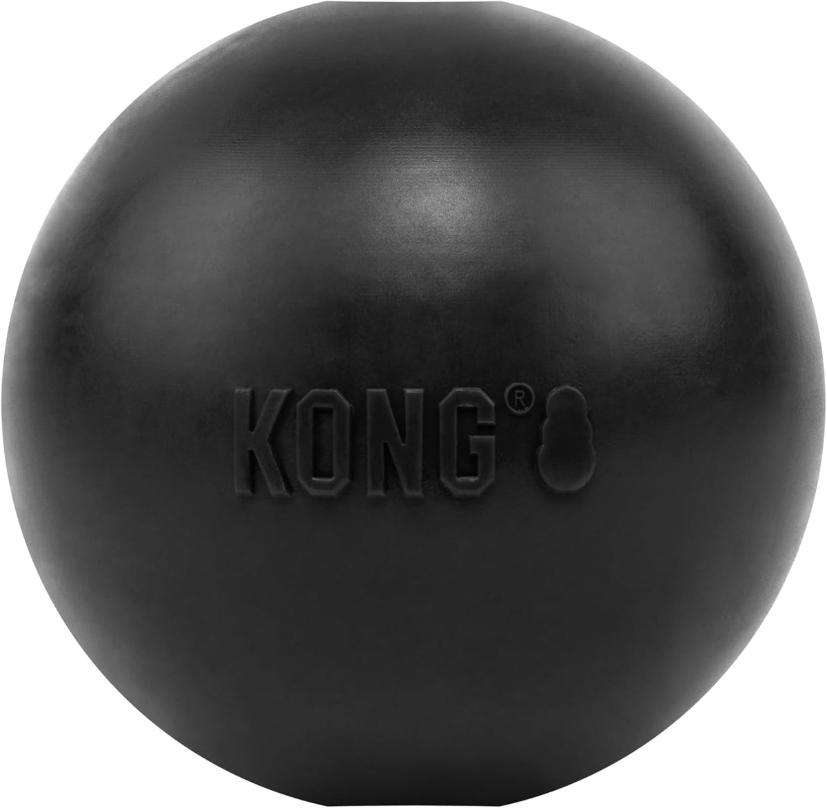 KONG Extreme Ball with Hole, Rubber Fetch Toy, Black, for Large/Medium Dogs | Made from KONG's Most Durable Extreme Rubber, a Fetch Ball with a Hole for Training & Interactive Play