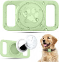 Linsaner Waterproof Dog Collar Holder for AirTag 1st & 2nd Gen, Teal Green