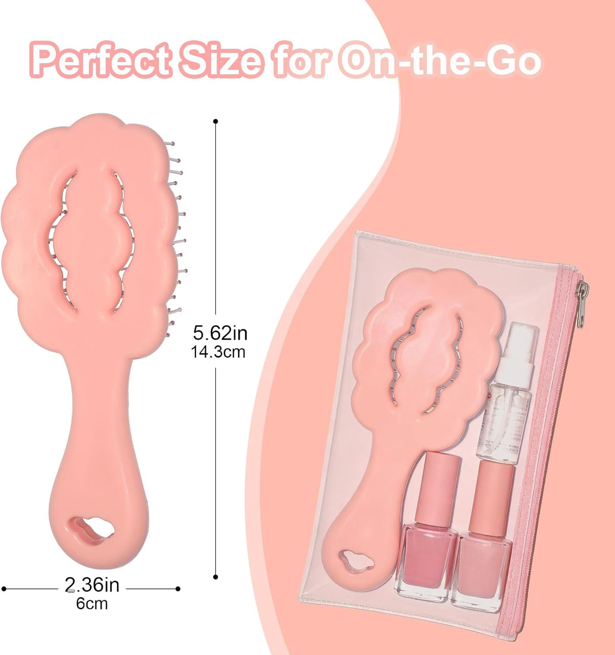 Cloud Shape Small Dog Grooming Brush (Pink) | Perfect for Shih Tzus, Yorkies, and Maltipoos - Ideal Puppy Hair Brushes for Maltese and Small Breeds