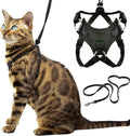 OutdoorBengal Houdini™ Escape Proof Cat Harness and Leash (V. Leather, XL)