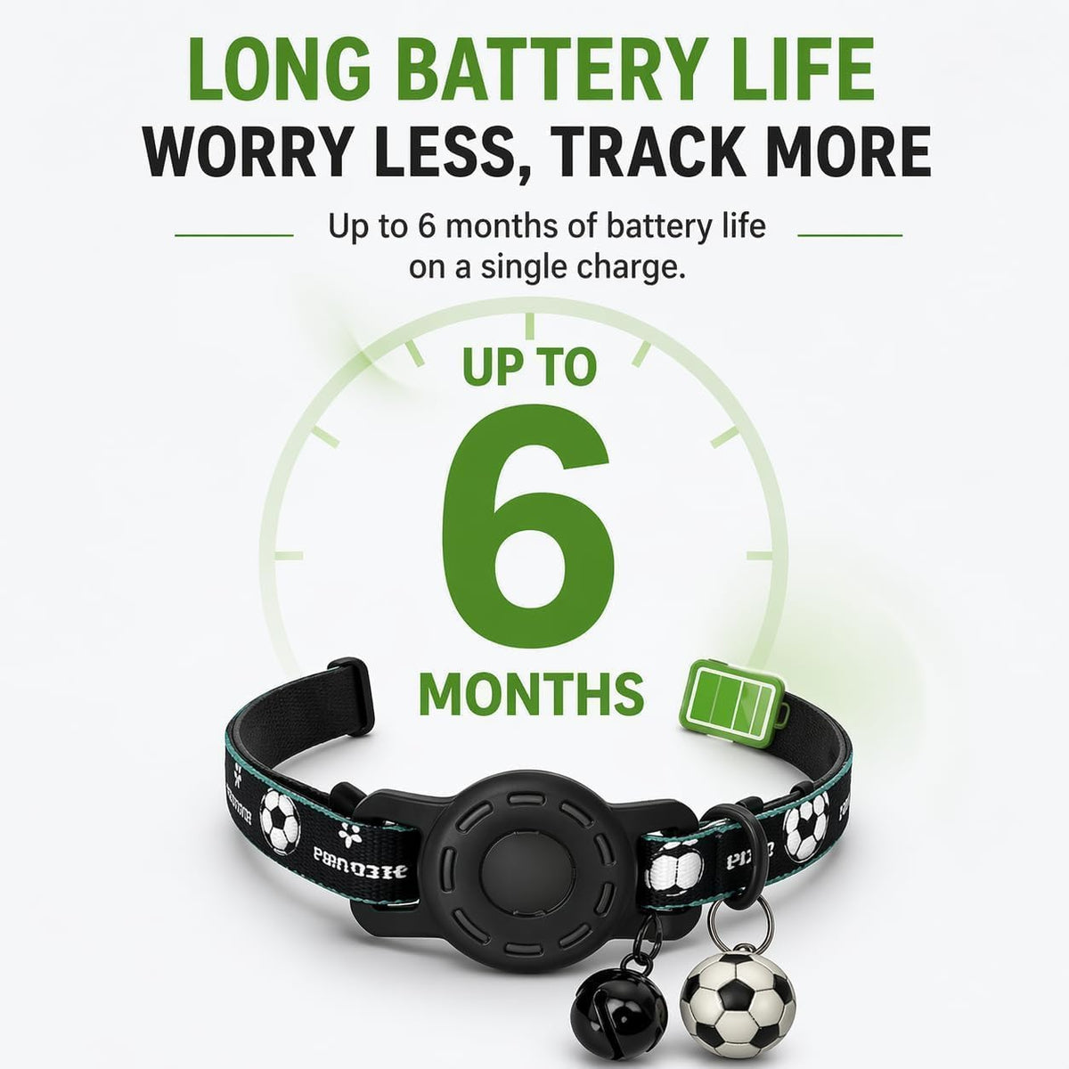 Pet Tracker,GPS Collar for Cats (Android Only) Smart tag,Waterproof Compatible with Google Find My,No Monthly Fee,Advanced Tracking Solution Smart Collar for Pet Safety Ideal Small Large Cats