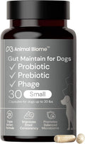 Animal Biome Small Dog Pre and Probiotics, S Boulardii, Gut Maintain, 30 Ct