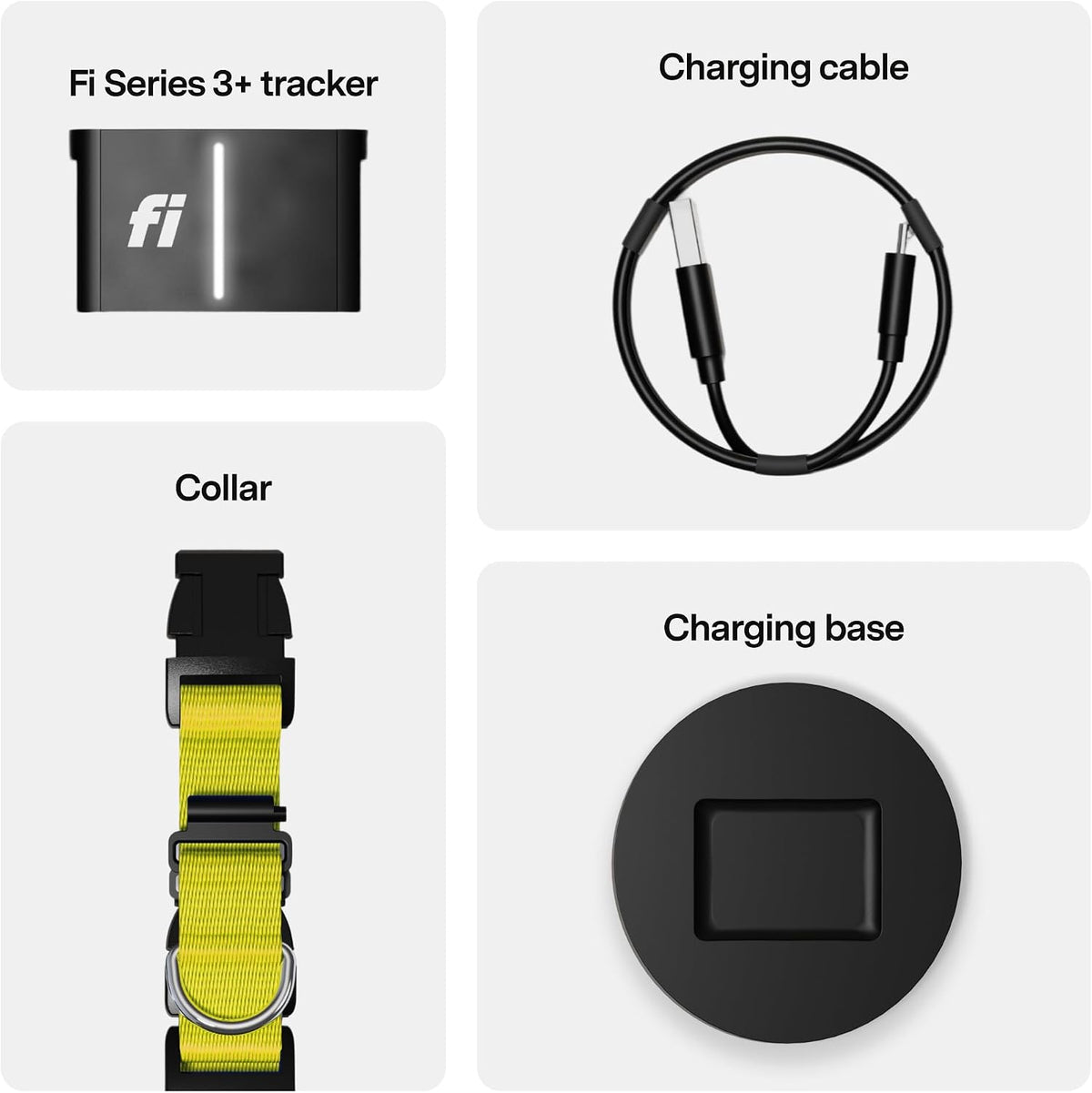 Fi Series 3+ GPS Dog Collar & Tracker, Membership Required, Yellow XL
