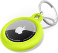 oakxco for Airtag Keychain Silicone Neon Green, Airtag Holder with Key Ring, Air Tag Cover Cute Accessories for Kids, Luggage, Car Dog Collar, Car, Compatible with Apple Airtag Case Waterproof, Lime