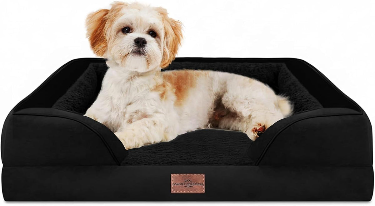 Comfort Expression Waterproof Orthopedic Dog Bed for Medium Size Dog