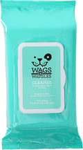 Wags & Wiggles Hypoallergenic Dog Wipes, Fragrance-Free, 100 Count | Waterless cleansing cloths for paws, face, and body, no SLS, parabens, or DEA for sensitive skin