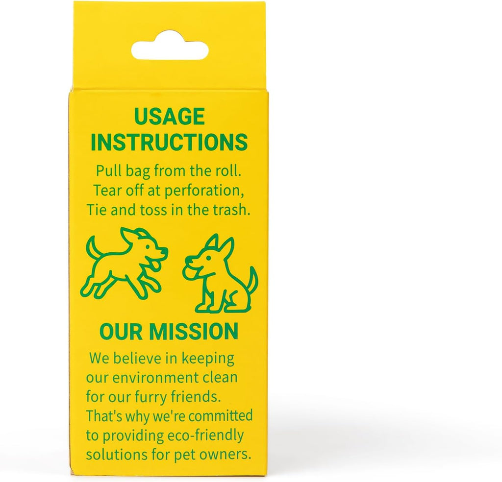 Dog Poop Bags, 120 Count (8 Rolls) Unscented, Extra Thick Heavy Duty Leak-Proof Waste Bags, 9x13 in, Tear-Resistant, Fits Standard Dispensers